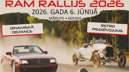 Attēls rakstam: 6.VI Seno spēkratu pasākums "RAM Rallijs 2026" Mārupē un Ķekavā