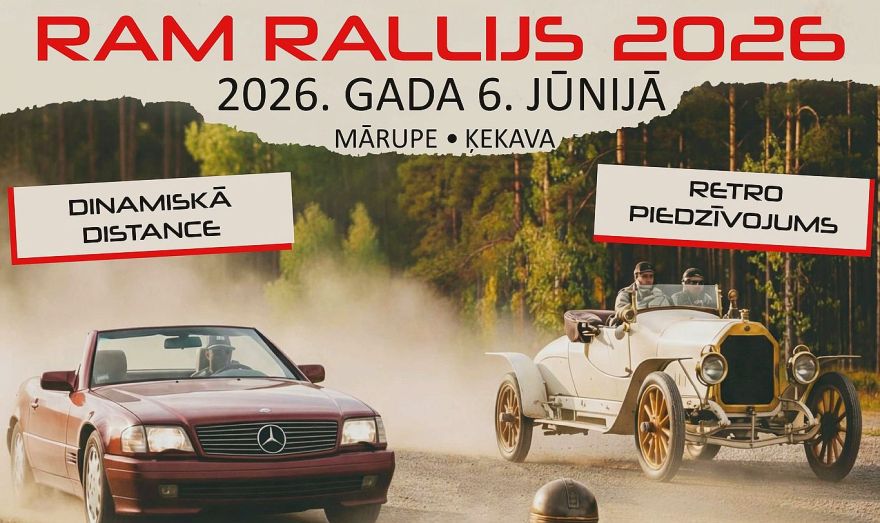 6.VI Seno spēkratu pasākums "RAM Rallijs 2026" Mārupē un Ķekavā