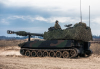 Foto: Artilērija, mīnmetēji un prettanku vienības militārajās mācībās "Solar Eclipse"