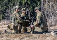 Foto: Artilērija, mīnmetēji un prettanku vienības militārajās mācībās "Solar Eclipse"