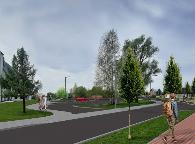 Foto: Jaunas stāvvietas un sakārtota vide. Kā izskatīsies Lauku iela Salaspilī?