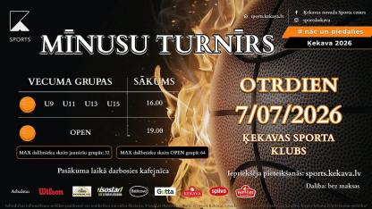 Attēls rakstam: 7.VII "Mīnusu turnīrs 2026" Ķekavā
