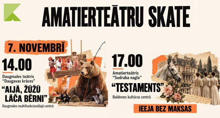 7.XI Amatierteātru skates izrādes Daugmalē un Baldonē