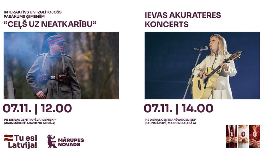 7.XI Interaktīvs un izglītojošs pasākums ģimenēm "Ceļš uz neatkarību" Jaunmārupē