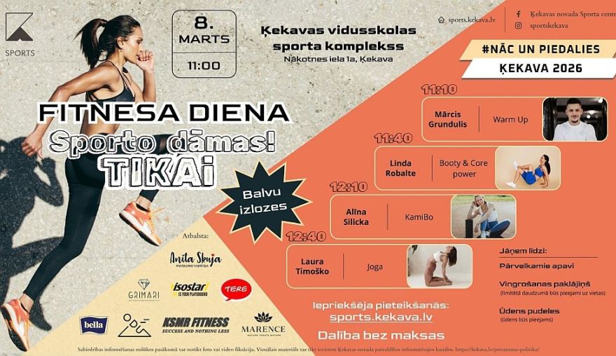 8.III Fitnesa diena "Sporto tikai dāmas!" Ķekavā