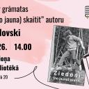 Attēls rakstam: 8.V Tikšanās ar grāmatas "Ziedoni (no jauna) skaitīt" autoru Arni Šablovski Jūrmalā