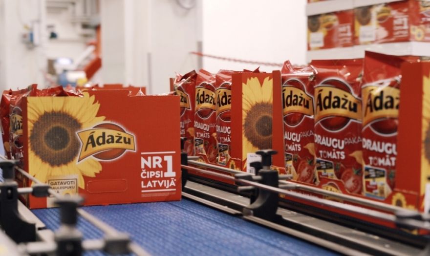 "Ādažu čipsu" ražotnē tagad izmanto tikai saulespuķu eļļu