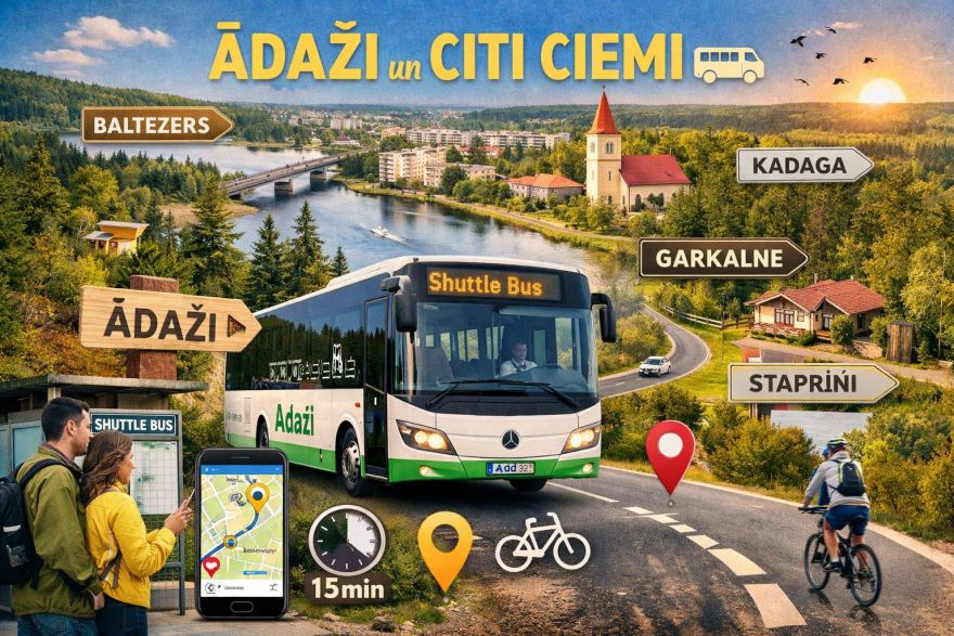 Ādažu novadā plāno ieviest iekšējo autobusu satiksmi — iedzīvotājus aicina piedalīties aptaujā