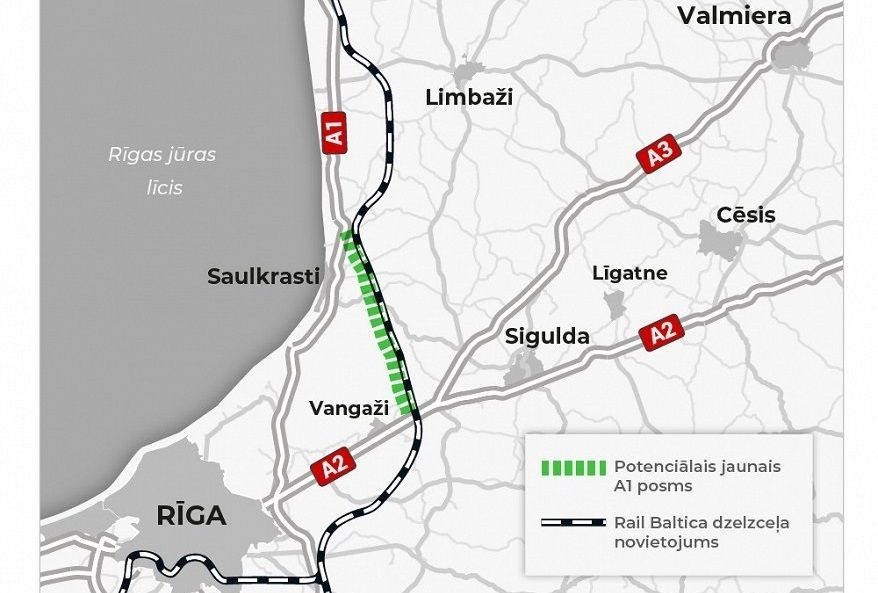 Aicina izteikt viedokli par potenciālo jauno Tallinas šosejas posmu no Vangažiem līdz Skultei