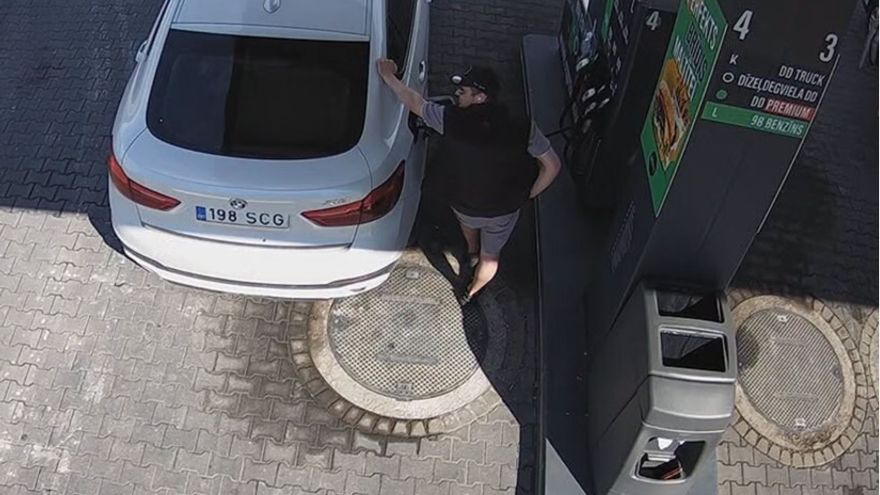 Aizbrauca ar pilnu bāku un cerību: Piņķos meklē vīrieti par zādzību