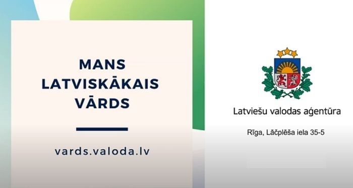 Akcijā centīsies noskaidrot latviskāko vārdu
