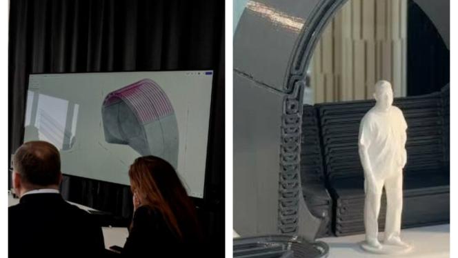 Attēls rakstam: Allažos top Latvijā pirmā 3D drukātā autobusa pietura – iespējams, unikāla visā Baltijā