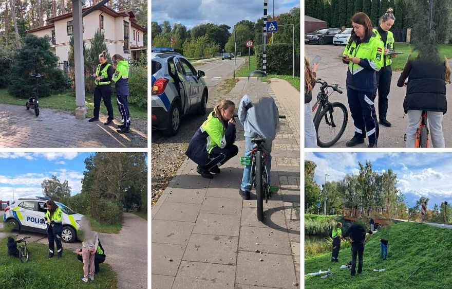 Bez tiesībām, bez ķiverēm: Ādažos un Carnikavā policija kontrolē jauniešus ielās