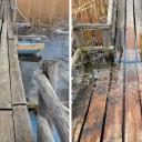 Attēls rakstam: Bīstamu bojājumu dēļ slēgta Kaņiera Niedrāju laipa; uzsāks ārkārtas remontdarbus