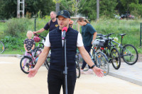 FOTO. Carnikavā svinīgi atklāts veloceliņš un Mobilitātes punkts