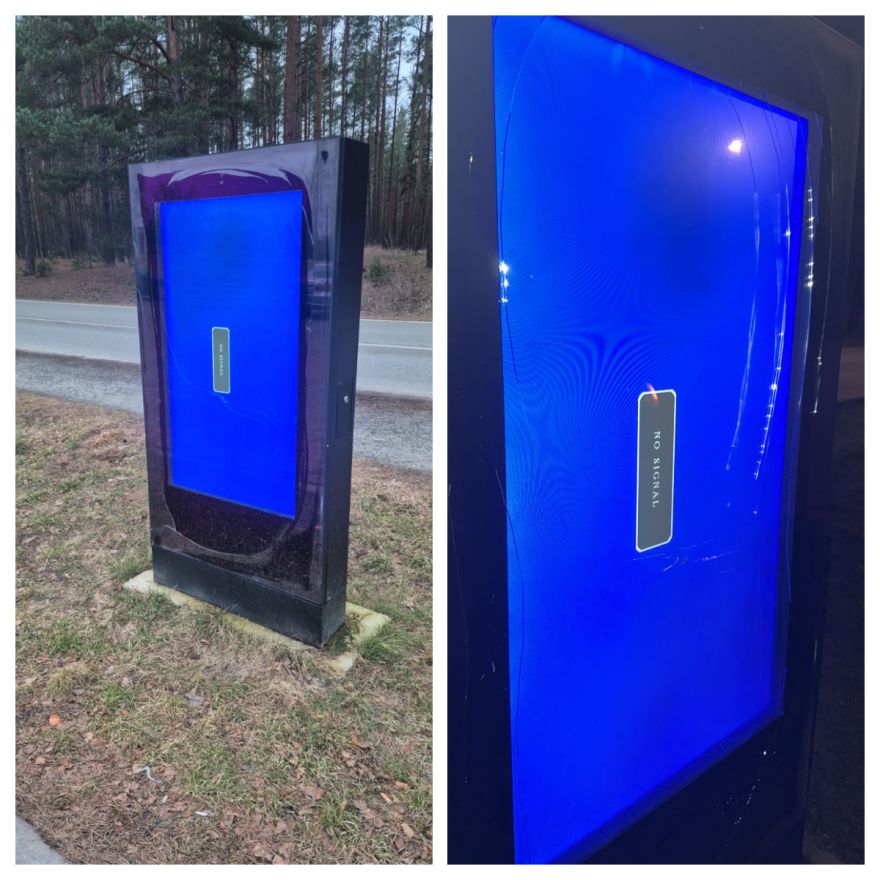 Carnikavā sabojāts aizsargstikls pie promenādes – policija aicina atsaukties aculieciniekus