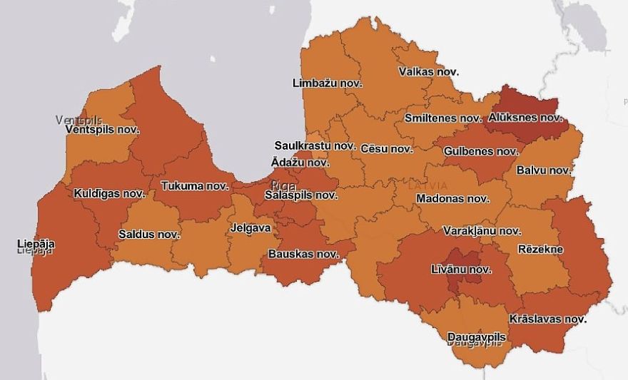 Četru dienu laikā Latvijā reģistrēti 816 Covid-19 inficēšanās gadījumi (papildināta)