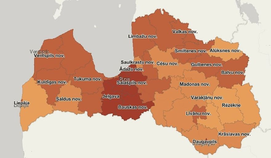 Ceturtdien reģistrēti 11 797 jauni Covid-19 inficēšanās gadījumi, mirušu inficēto personu skaits pārsniedzis 5000 (papildināta)