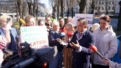 Attēls rakstam: "Cik maksā dzīvība?" Piketā pieprasa atbalstu diabēta pacientiem