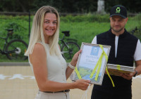 FOTO. Carnikavā svinīgi atklāts veloceliņš un Mobilitātes punkts