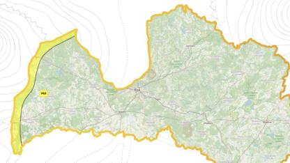 Attēls rakstam: Daļā Latvijas izsludināts dzeltenais laika apstākļu brīdinājums