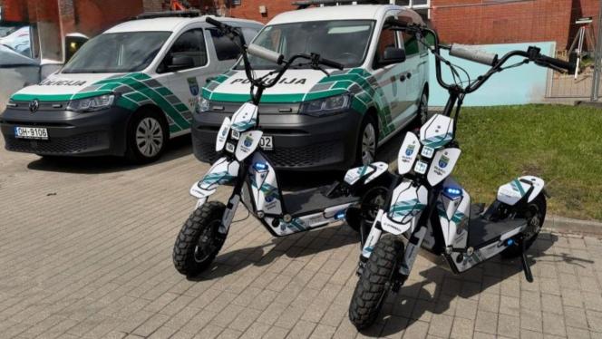 Attēls rakstam: Drebi, maluzvejniek! Salaspils pašvaldības policija tevi panāks... ar videi draudzīgu elektroskrejriteni