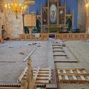 Attēls rakstam: Foto: Izaicinošā aukstumā pabeidz vēl vienu Ropažu baznīcas atjaunošanas posmu