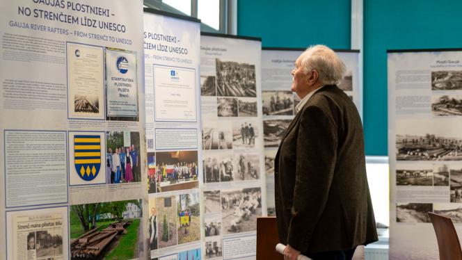 Attēls rakstam: Foto: Izstādē Siguldā aicina iepazīt unikālo Gaujas plostnieku amatu prasmi