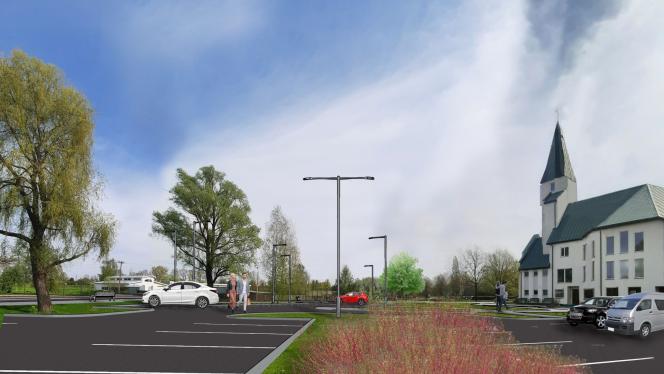 Attēls rakstam: Foto: Jaunas stāvvietas un sakārtota vide. Kā izskatīsies Lauku iela Salaspilī?