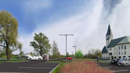 Attēls rakstam: Foto: Jaunas stāvvietas un sakārtota vide. Kā izskatīsies Lauku iela Salaspilī?