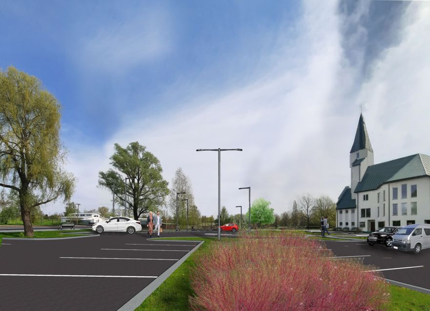 Foto: Jaunas stāvvietas un sakārtota vide. Kā izskatīsies Lauku iela Salaspilī?