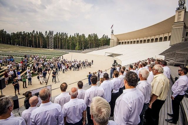 Foto: Nākamais Mežaparka estrādes posms būs pabeigts 2020. gada jūnijā