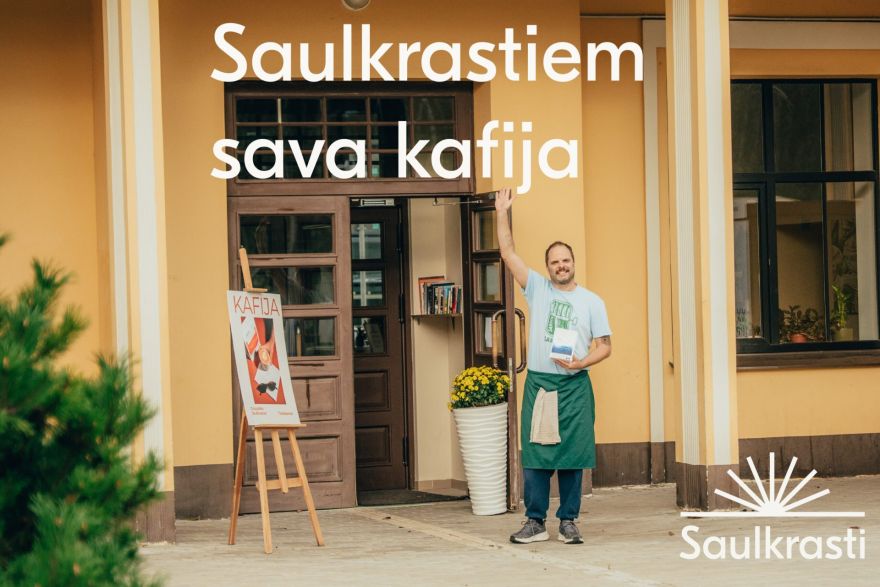 FOTO: Radīta īpaša kafija, kas veltīta Saulkrastiem: vecajā stacijā dzimst jauns vietējais zīmols