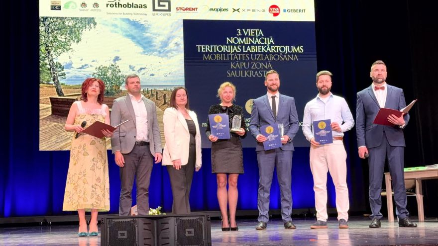 FOTO: Saulkrastu Jūras parka projekts starp labākajiem Latvijā