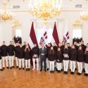 Attēls rakstam: FOTO: Valsts prezidents: Latvijas olimpiešu solidaritāte ar Ukrainu ir zelts