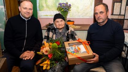 Attēls rakstam: Gadsimts dzīvesgudrības: Mālpils pagastā sveic 100 gadus sasniegušu gaviļnieci