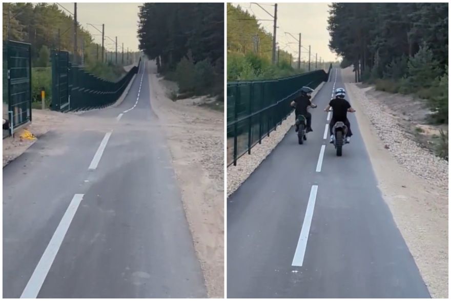 “Gaidīsim, līdz notrieks kādu bērnu?” Motorizēti braucamrīki uz jaunā Carnikavas veloceļa kļūst kaitinoši