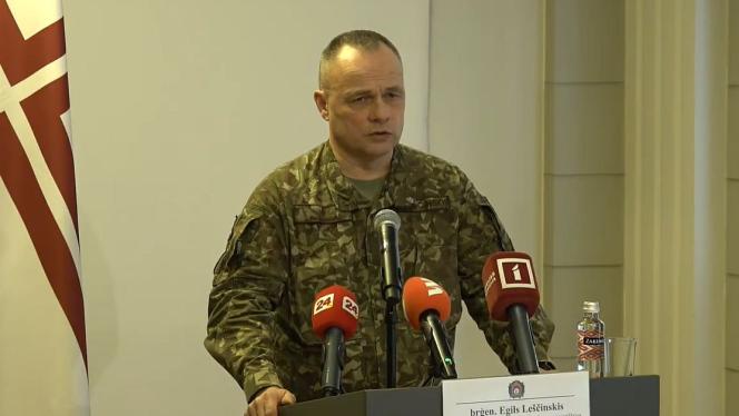 Attēls rakstam: Ģenerālis: Nav pierādījumu, ka Latgalē nokritušais drons bijis apzināti virzīts Latvijas virzienā (papildināta)