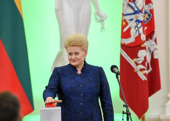 Grībauskaite iedarbina Lietuvas simtgades pulksteni