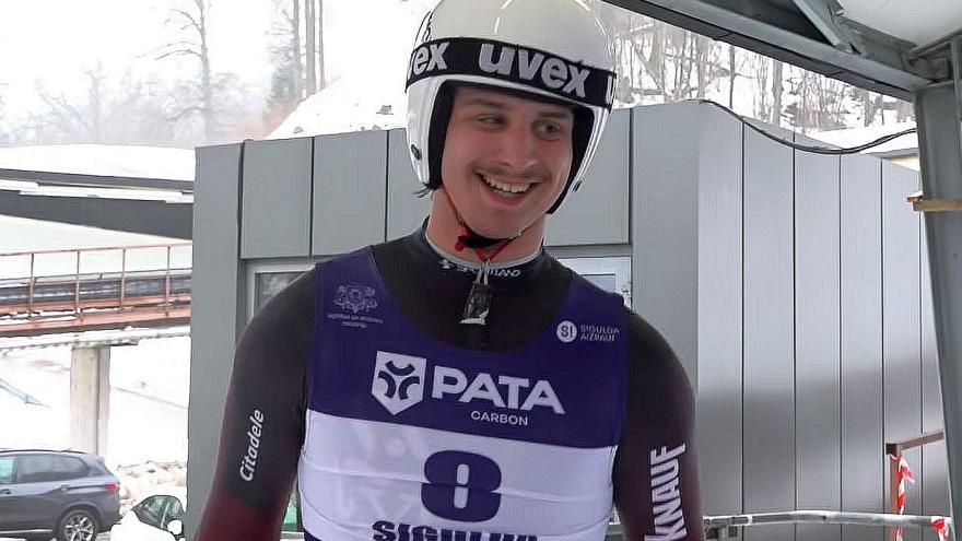 Attēls rakstam: Gruzdulis-Borovojs Siguldā triumfē junioru Pasaules kausa pēdējā posmā kamaniņu sportā