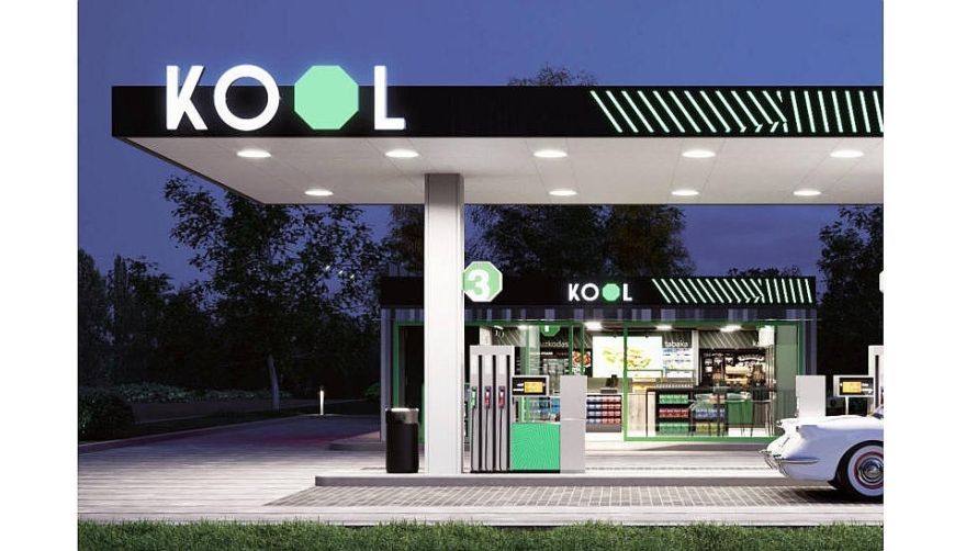 Ieguldot 550 000 eiro, Latvijas uzņēmums "KOOL" Piņķos atklāj degvielas uzpildes staciju