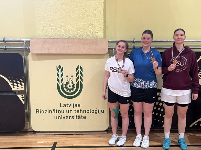 Siguldas badmintonisti dominē Latvijas Universiādes sacensībās