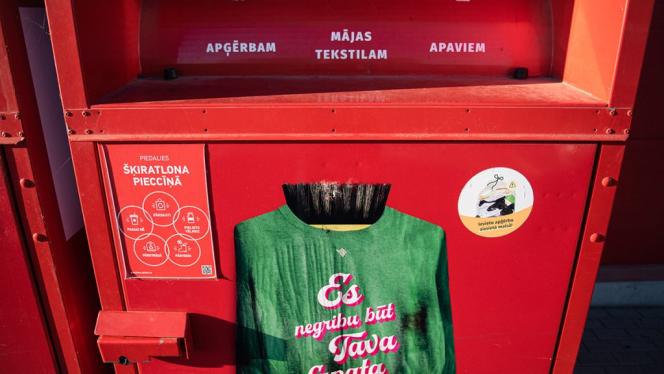 Attēls rakstam: Inčukalna pagastā un Siguldā izvietoti papildu konteineri tekstila šķirošanai
