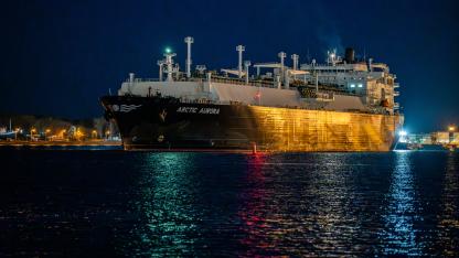 Attēls rakstam: Inčukalnam pamazām tuvojas ļoti svarīga krava - daļa nākamās apkures sezonas gāzes