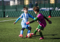 Foto: Azarts, neatlaidība un spēles prieks bērnu futbola turnīrā Mārupes novadā