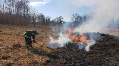 Attēls rakstam: Jūrmalā, Ķekavas un Siguldas novadā dzēsti kūlas ugunsgrēki