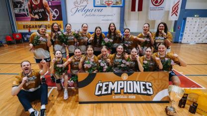 Attēls rakstam: Jūrmalas basketbolistes triumfē LSBL-2 čempionātā