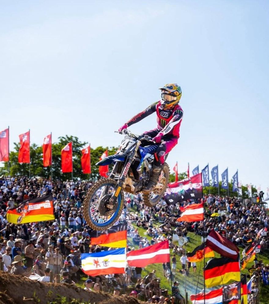Kārlim Albertam Reišulim Ķegumā trešā vieta pasaules MX2 motokrosa čempionāta posma otrajā braucienā