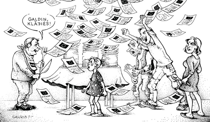 Ķekavas novadpētniecības muzejā atklās Gaļinas Gruziņas karikatūru izstādi