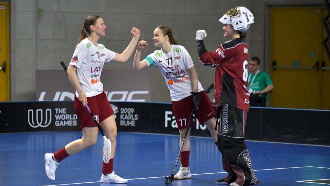 Attēls rakstam: Ķekavietes sekmē Latvijas izlases trīs uzvaras pasaules U19 florbola čempionātā